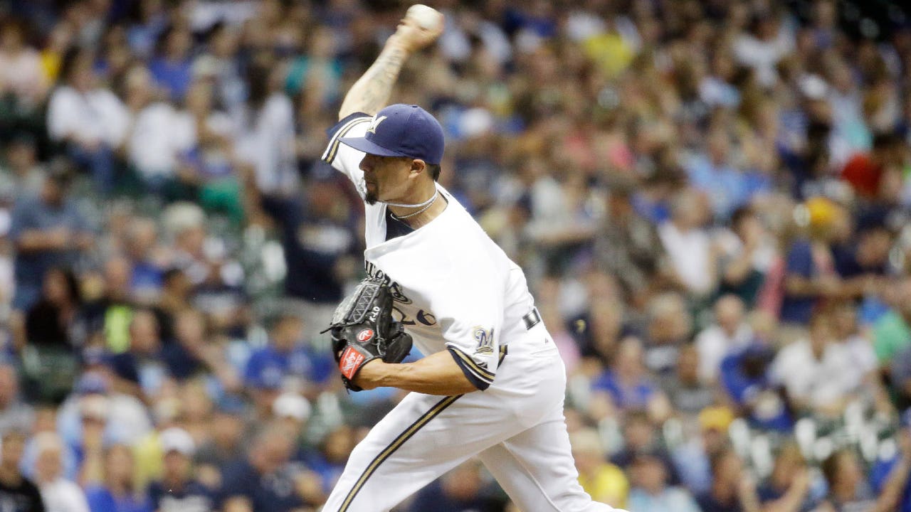 Brewers veteran Lohse continues to labor on mound